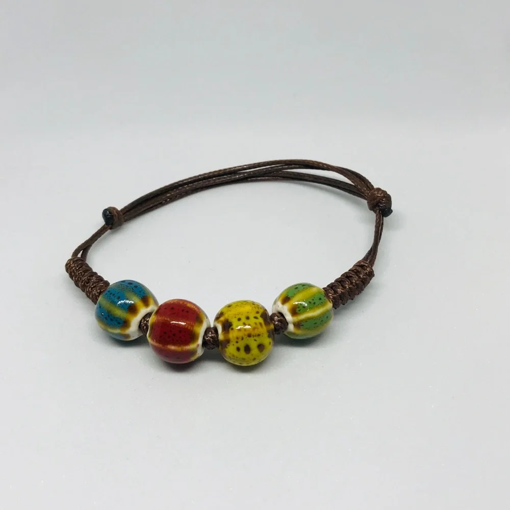 Handmade Adjustable Beaded Bracelet